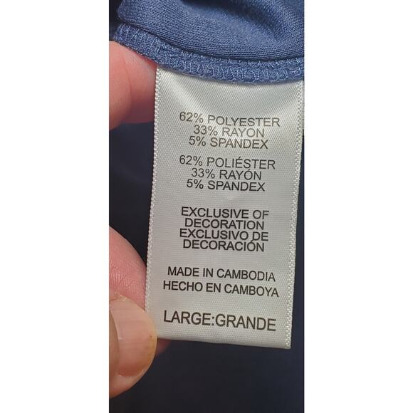 Tommy Bahama Size L Blue Mens Pajama Pants Blend Sleepwear C7-28 - Picture 6 of 8